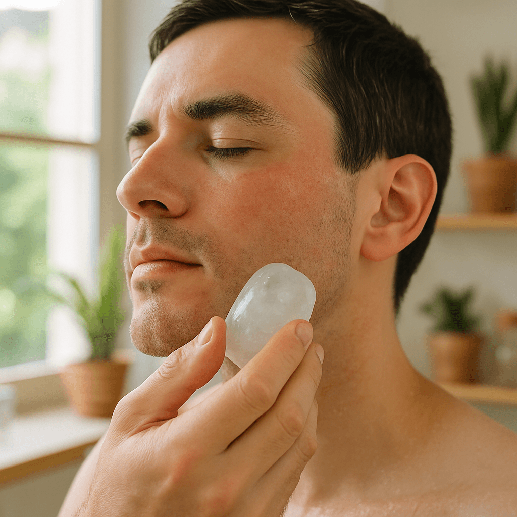 Pierre d'alun naturelle